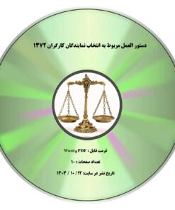 دستور العمل مربوط به انتخاب نمایندگان کارگران 1372